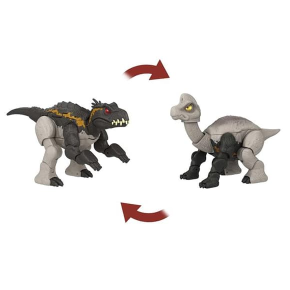 Игровая фигурка Jurassic World Дино-трансформер из фильма Мир Юрского периода Индораптор-Брахиозавр (HPD33-HPD35)